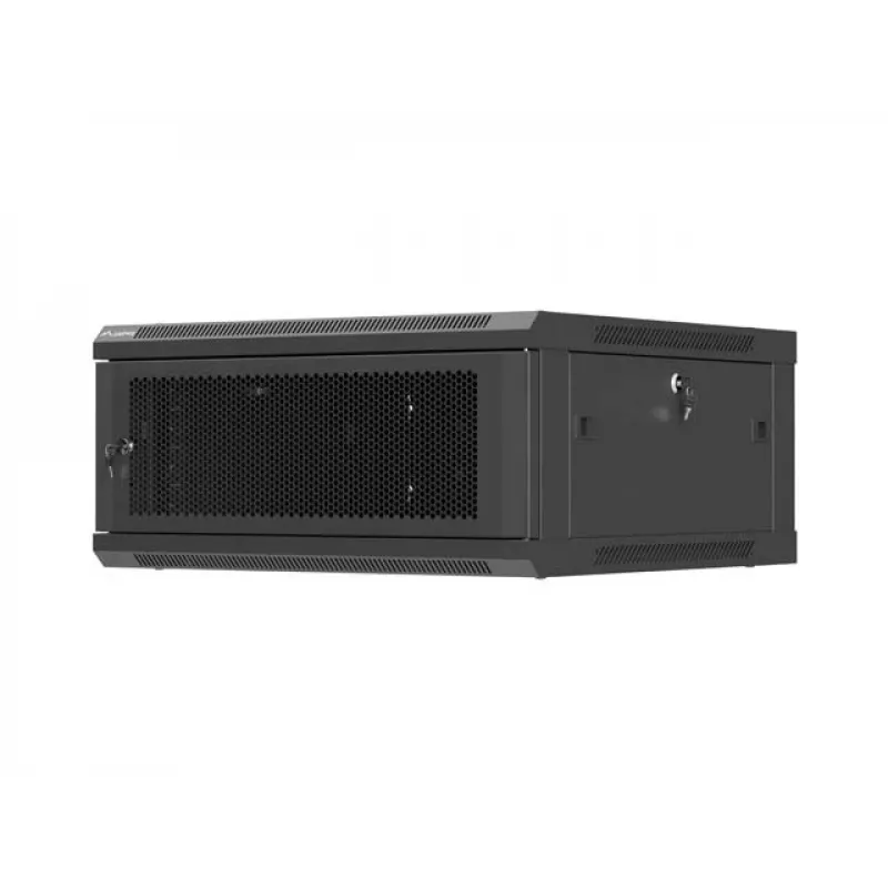 Pie sienas montējams 19 collu 4U LANBERG instalācijas skapis 600x600 mm, melns