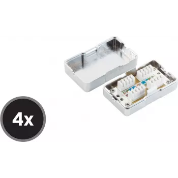 Sadales kārba tīkla Cat6 ShiverPeaks BS75001-SET4 (4 gab.)