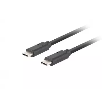 USB-C kabelis M/M 3.1 gen 2 0.5m 10Gb/s PD100W melns