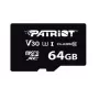 MicroSDXC atmiņas karte PATRIOT VX Series 64 GB UHS-I U3 V30 Class 10 90/80 MB/s ūdensizturīga ar rakstīšanas aizsardzību