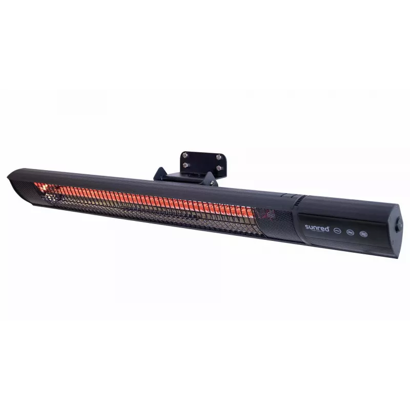 Infrasarkanais sildītājs SUNRED RD-DARK-25, 2500 W, sienas montāža, IP55, melns