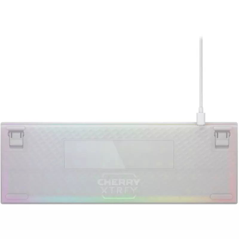 CHERRY K5V2 Kompakta spēļu tastatūra Gaming USB QWERTY Angļu Balta 67 taustiņi RGB LED