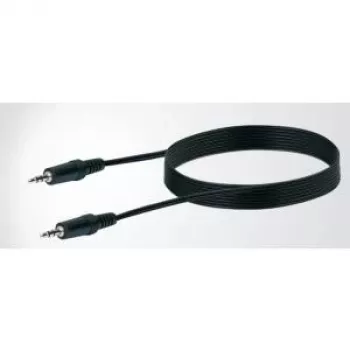 Audio kabelis SCHWAIGER 3.5 mm vīriešu–vīriešu, 3 m, melns