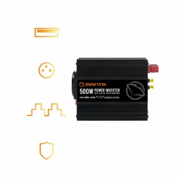 MANTA MPI500M 500W / 1000W maksimums līdzstrāvas maiņstrāvas pārveidotājs