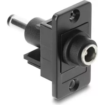 Paneļmontāžas līdzstrāvas spraudņa adapteris DELOCK 5,5x2,1 mm uz 5,5x2,5 mm, 91119