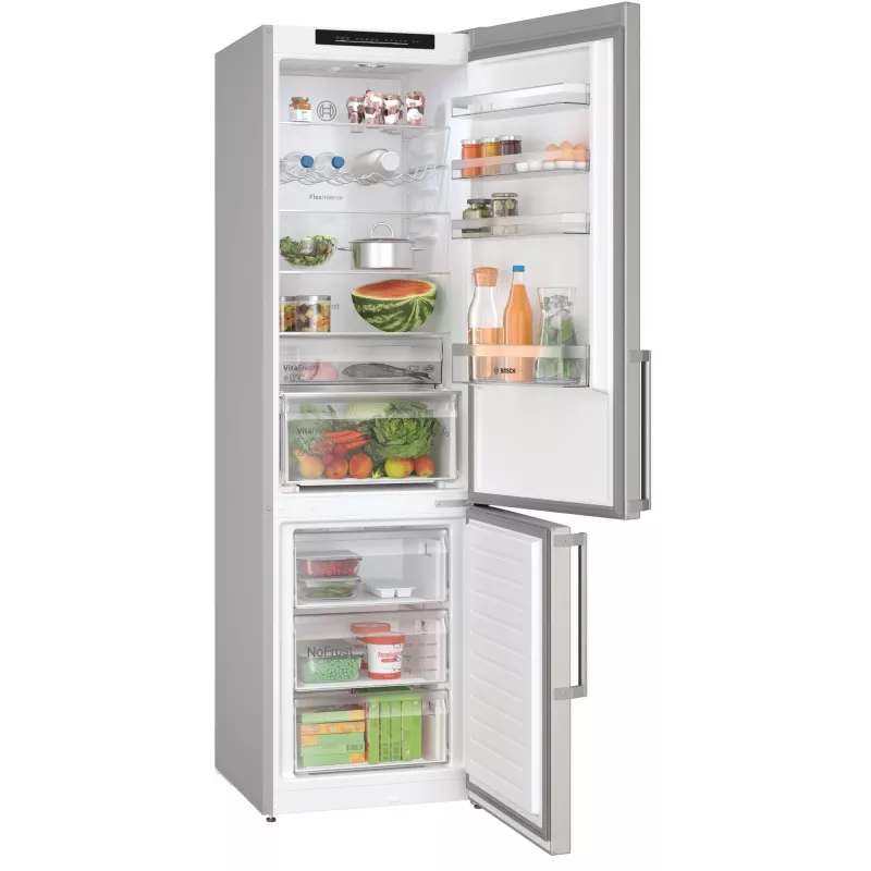 Bosch Serie 4 KGN39VICT ledusskapis-saldetava Brīvi stāvošs 363 L Nerūsējošs tērauds