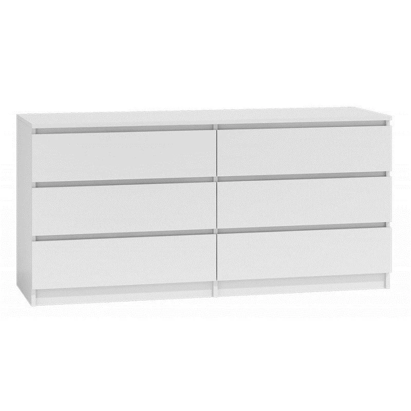 Topeshop M6 140 BIEL 2X3 kumode