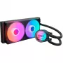Šķidruma CPU dzesētājs NZXT Kraken Core RGB 240 — AIO 240mm radiators, RGB apgaismojums, melns