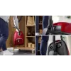 Putekļsūcējs Bosch BGB 41RD3H — 600 W, 4 L putekļu maiss, HEPA filtrs, 11 m darbības rādiuss, teleskopiskā caurule, sarkans