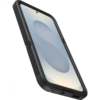 OtterBox Defender XT Clear Magnets Samsung Galaxy S25 caurspīdīgs/melns rūdīta stikla ekrāna aizsargs