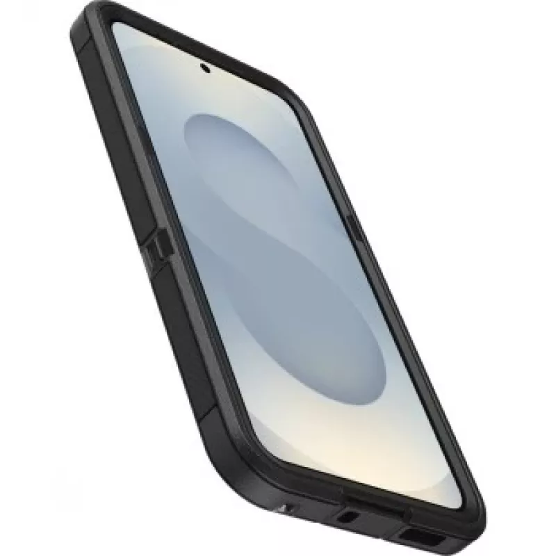 OtterBox Defender XT Clear Magnets Samsung Galaxy S25 caurspīdīgs/melns rūdīta stikla ekrāna aizsargs