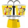 Bialetti Mini Express 0001405 kombinētā kafijas automāts, dzeltens, 2 tases