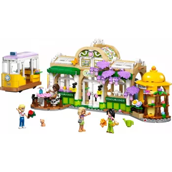 LEGO komplekts LEGO FRIENDS 42671 Augu kafejnīca un ziedu veikals ar kafejnīcas un ziedu veikala funkcijām
