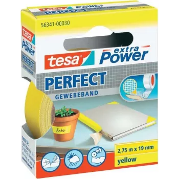 Līmlente Tesa extra Power Gewebeband 56341-30-2, 2.75 m × 19 mm, dzeltena