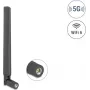 Omnivirziena antena DELOCK 5G LTE GNSS WiFi 6 SMA spraudnis 0.9–4.1 dBi 183 mm ar šarnīra savienojumu