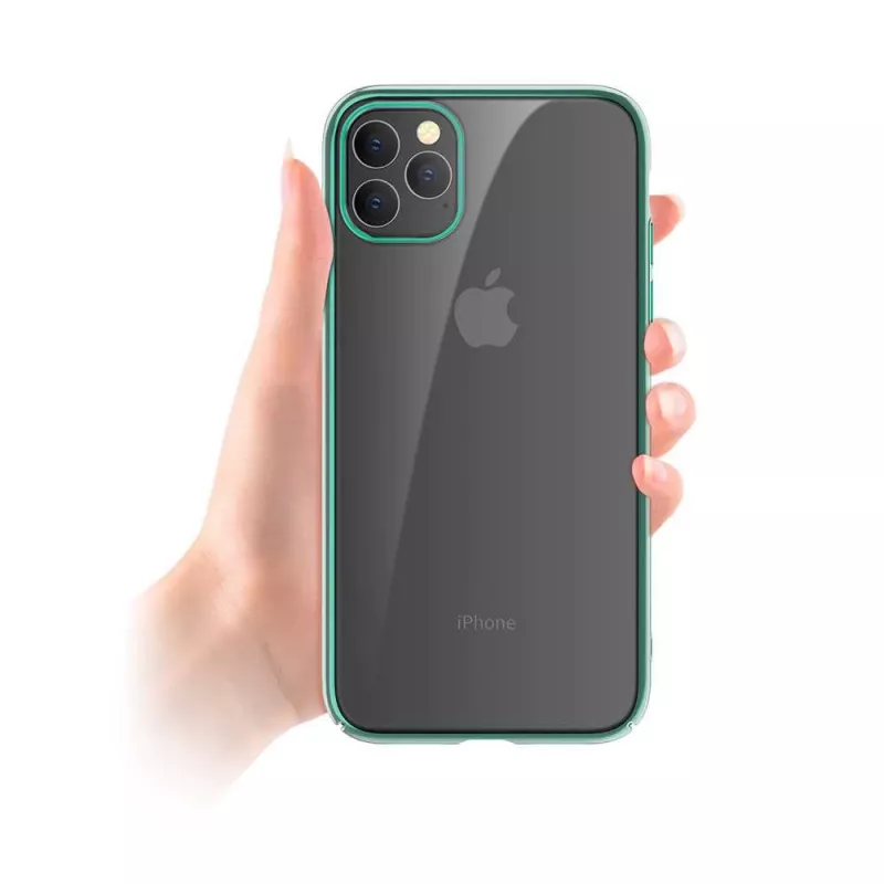 Cietais aizsargmaciņš Devia Glimmer sērija iPhone 11 Pro, zaļš, PC aizmugure