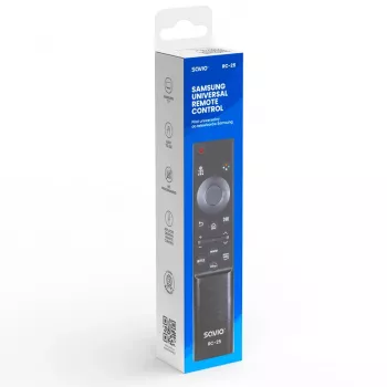 SAVIO RC-25 universāls infrasarkanais TV tālvadības pults, melna