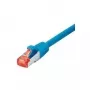 Tecline Patch-Cable RJ-45 (Tēviņš) uz RJ-45 (Tēviņš) 1.5 m SFTP PiMF CAT 6 Halogēnu nesaturošs, Snagless Zils (715015B)