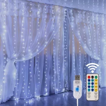 LED aizkars Extralink KURTYNA LED 3x3 ar tālvadību (modelis EX.73172)