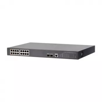 Dahua Technology PoE slēdzis DH-PFS4218-16GT-240, pārvaldāms, Gigabit Ethernet (10/100/1000), Power over Ethernet (PoE), melns