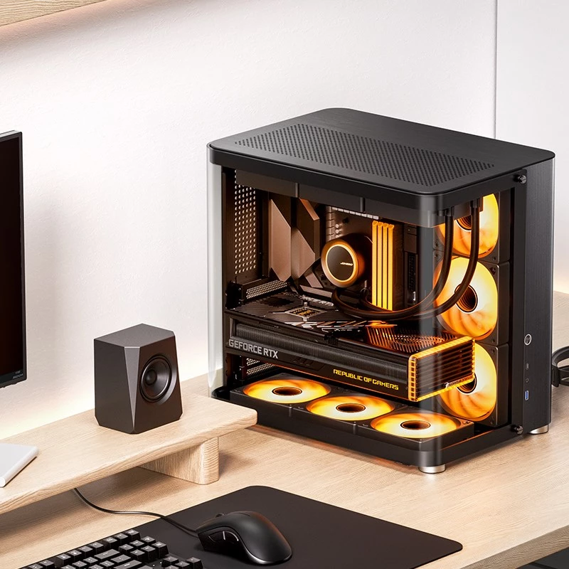 PC korpuss Jonsbo TK-2 2.0 Midi Tower Melns