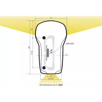 LED Neon Flex 230V slim EUROLITE 100 cm neitrāli balts