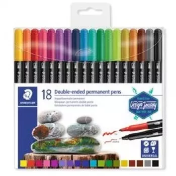 Permanentais marķieris Staedtler 3187 Daudzkrāsains 18 gab.