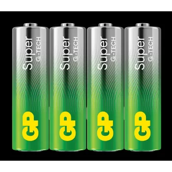Alkaline baterijas LR6/AA GP Super 4 gab.