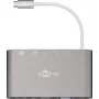 Goobay USB-C™ Multiport-Adapter - All in 1 - Alumīnijs - Sudrabs (62113)