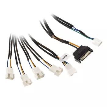 Akasa Flexa FP5S PWM sadalītājkabelis (5 ventilatoriem) - Pīts, 45cm (AK-CBFA07-45)
