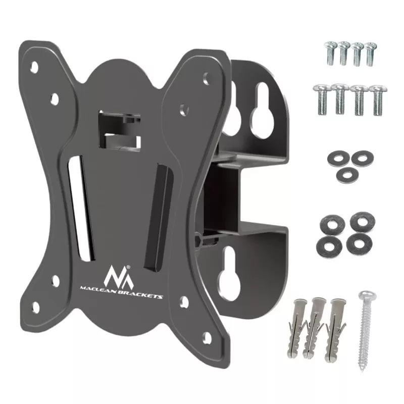 TV sienas stiprinājums MACLEAN MC-415 13–32 collu ekrāniem, VESA 100×100, slodze 30 kg