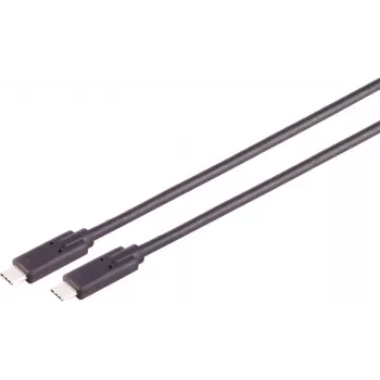 USB kabelis S/CONN 13-63155 USB4 Gen 3x2 1.5 m USB C Melns