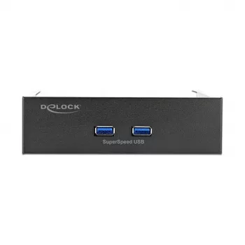 Priekšējais panelis DeLOCK 5.25 collu 2 x USB 5 Gbps Type-A pieslēgvietas