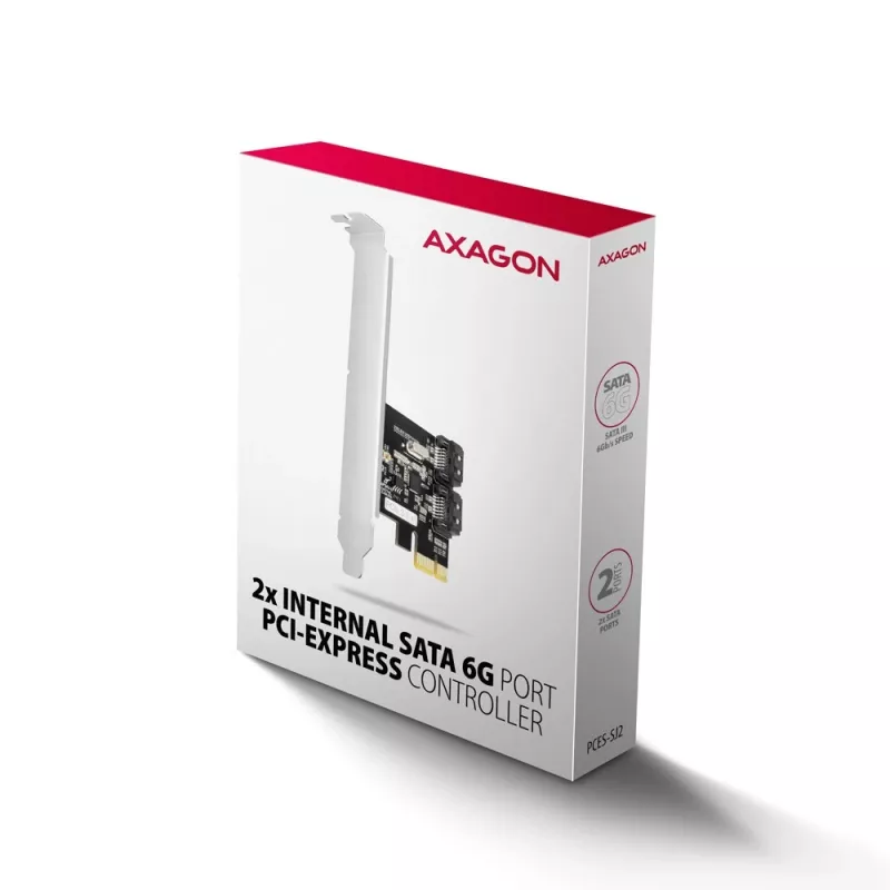 Axagon PCES-SJ2 iekšējais SATA adaptera interfeisa karte
