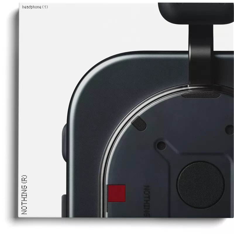 Austiņas ar aktīvo trokšņu slāpēšanu Nothing Headphone (1) — Melnas