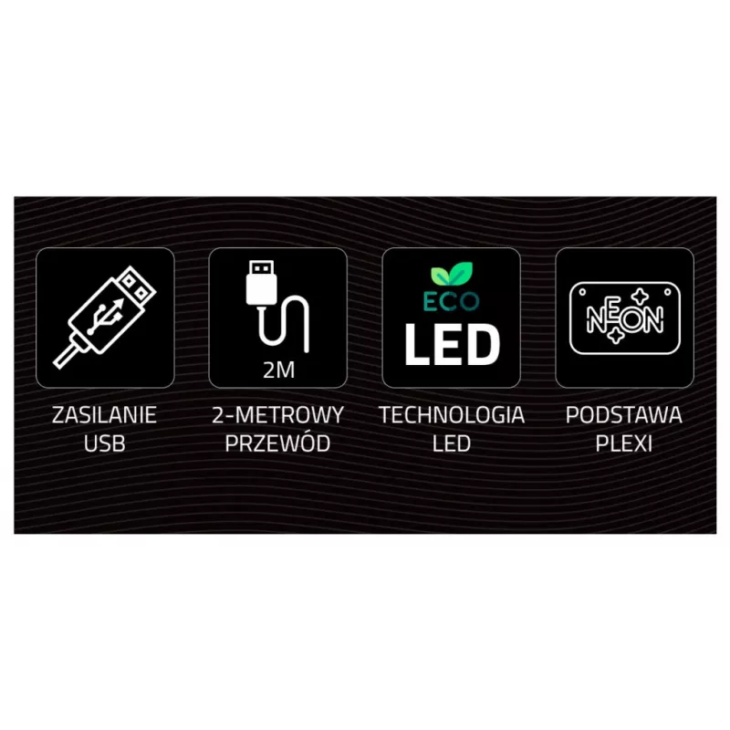 LED neona lampa MANTA SNL91MT Style RAKETA – dekoratīvs neona panelis