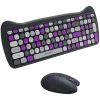 Bezvadu tastatūras un peles komplekts CANYON HSET-W6 Kitty Edition – violets
