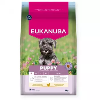 Sausā suņu barība EUKANUBA Puppy Small, Vistas gaļa, 3 kg