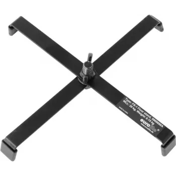 Grīdas statīvs EUROLITE FS-3 Steel Black – regulējams tērauda statīvs apgaismojuma iekārtām