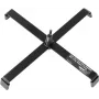 Grīdas statīvs EUROLITE FS-3 Steel Black – regulējams tērauda statīvs apgaismojuma iekārtām