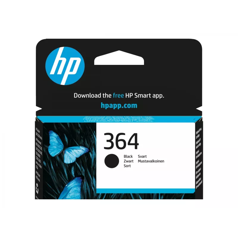 HP 364 Black Vivera oriģinālā tintes kasetne (CB316EE#ABB)