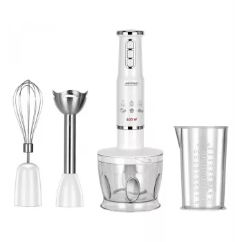Rokas blenderis MPM MBL 43 Balts 600W ar Pielikumiem