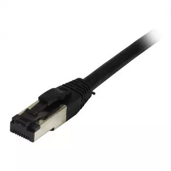 Synergy 21 Patch Kabelis RJ45, CAT8.1 2000MHz, 0,25m, melns, S-STP (S/FTP), TPE (Ultra SuperFlex), AWG26