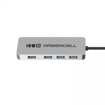 USB centrmezgls Green Cell HUB-GC-C4A — 4 portu USB-C 3.0 centrmezgls