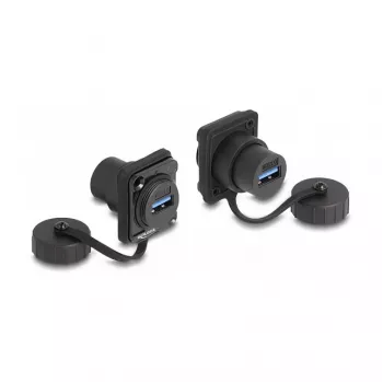 DeLOCK D-Type modulis USB 3.2 Gen 1 Type-A sievišķais uz Type-A sievišķais IP67