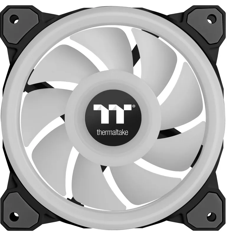 Thermaltake Riing Quad 14 RGB CL-F089-PL14SW-C 140 mm radiatora ventilators, TT Premium Edition, melns