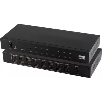 HDMI sadalītājs ShiverPeaks 05-03016 — 1 ieeja uz 16 izejām, atbalsta 4K2K