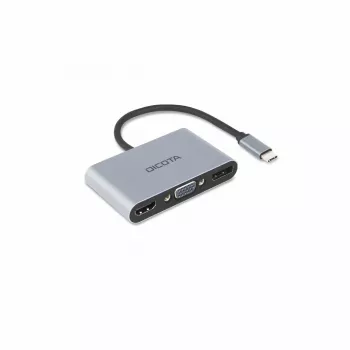 DICOTA D32064 mobilā ierīču dokstacija Planšete/Smartfons/Portatīvais dators Sudraba
