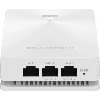 Bezvadu piekļuves punkts Grandstream GWN7661E — divjoslu 2.4/5 GHz, 1201 Mbps, PoE, 3x RJ-45, balts