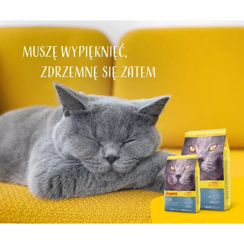 Sausā barība kaķiem Josera LÉGER 10 kg Pieaugušiem Poultry